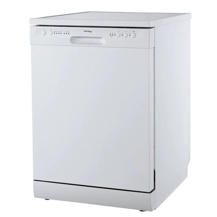 Tecnol TDW12CWH – lave-vaisselle pose libre 59,8 cm, 12 couverts